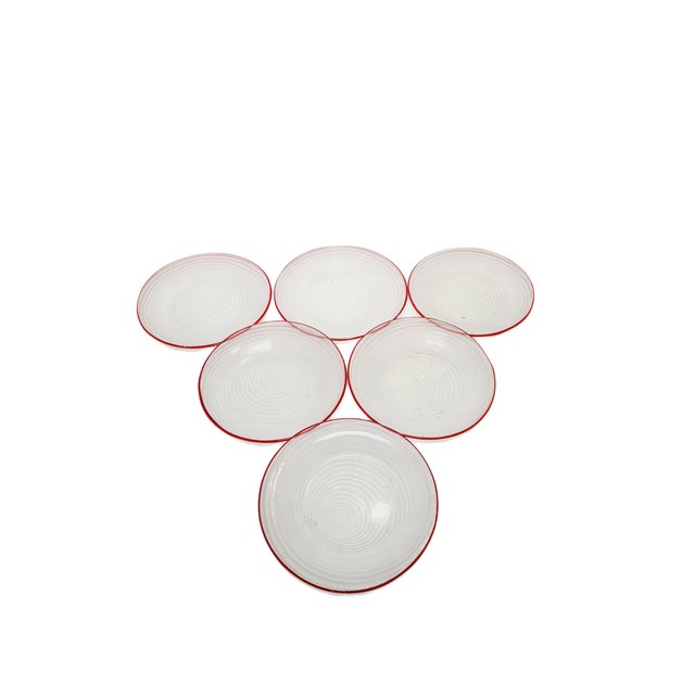 Rotor Dessert Set by J. Drost for Ząbkowice Gospodarcza Huta, Poland, 1970s, Set of 6 For Sale - Image 9 of 9