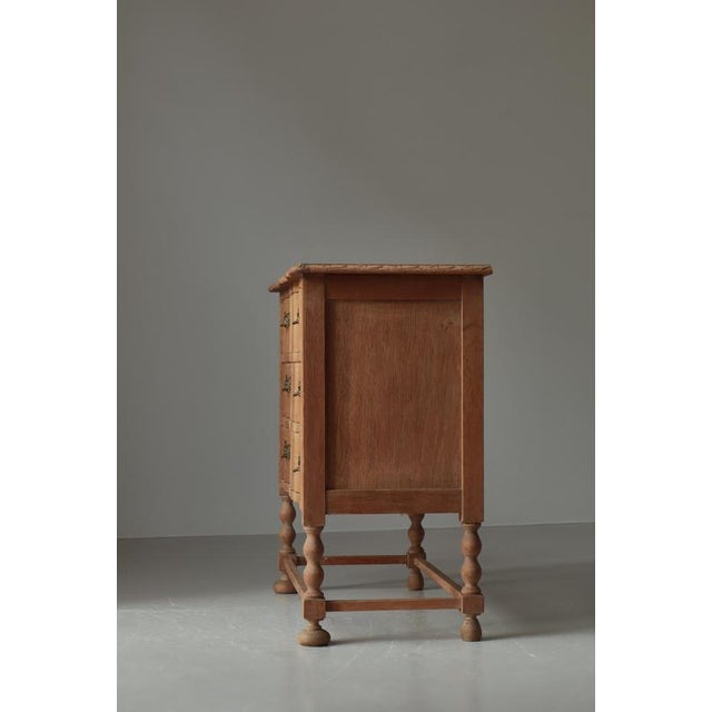 Scandinavian Modern Oak Chest of Drawers by Henry Kjærnulf, 1960s For Sale - Image 4 of 14