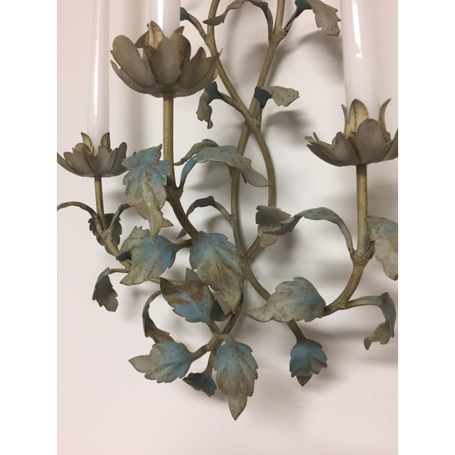 Floral Wall Sconces A Pair Chairish
