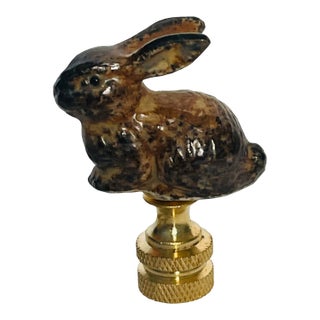 Vintage Japanese Rabbit Figurine Lamp Finial For Sale