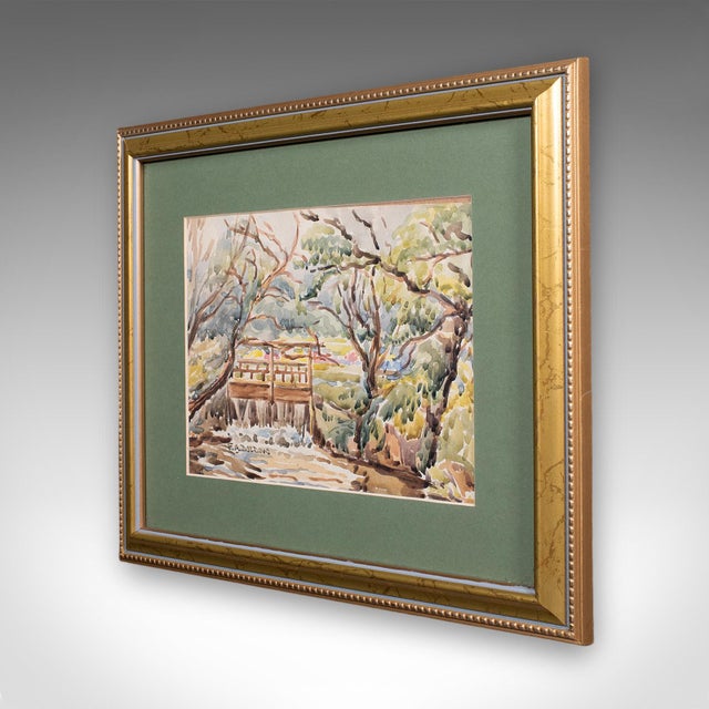 English Vintage Watercolour Painting, Isle of Wight, English School, Framed Art, Dolding For Sale - Image 3 of 9