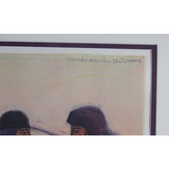 Rustic Amado Peña Jr. "Mestizo Series: Ellos" 1992 Original Monotype, Signed, Framed For Sale - Image 3 of 7