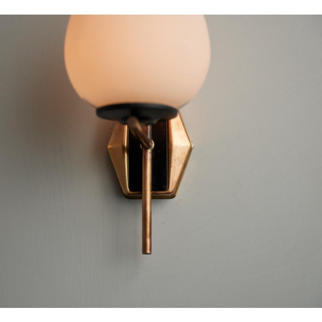 Mid-Century Modern Italian Wall Sconces, 1950s, Set of 2 For Sale - Image 4 of 9