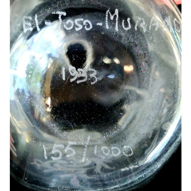 Murano Glass Bottles, 1993, Set of 2 For Sale - Image 7 of 8