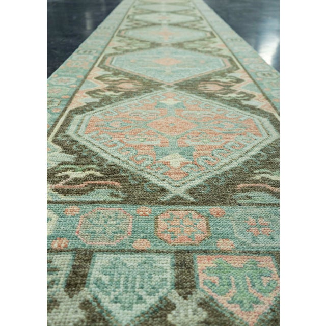 Turkish Oushak Rug 2'10" x 20' #20092 For Sale In Houston - Image 6 of 8