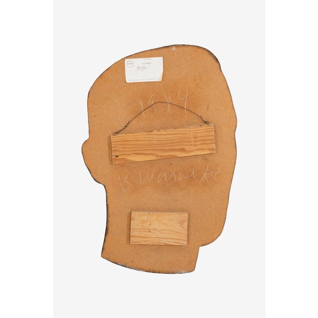 1980s Ken Warneke Face Painting "Male Looking Forward" For Sale - Image 4 of 5