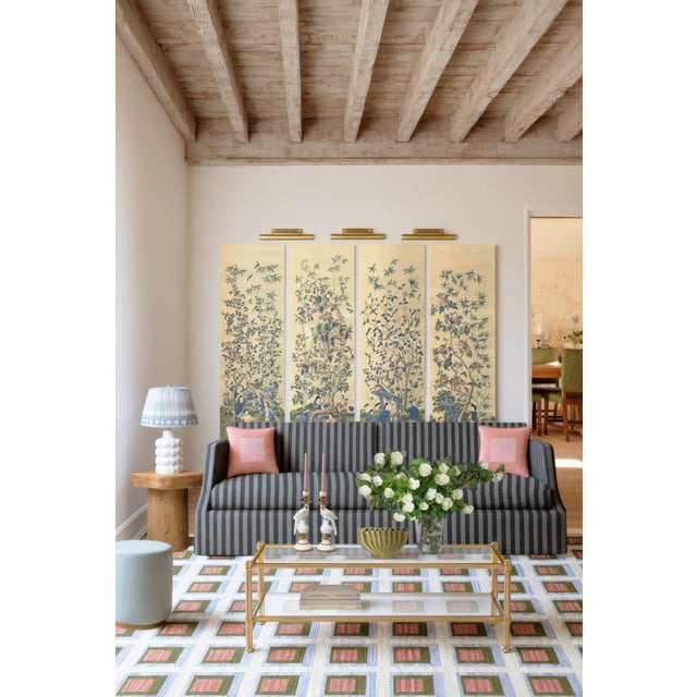 Bauhaus Color Study Handwoven Wool Flatweave 4' x 6' Rug - Palm Springs For Sale - Image 3 of 7