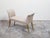 Wood French Mid 20th Century Giltwood Bench with Saber Legs and New Upholstery For Sale - Image 7 of 9