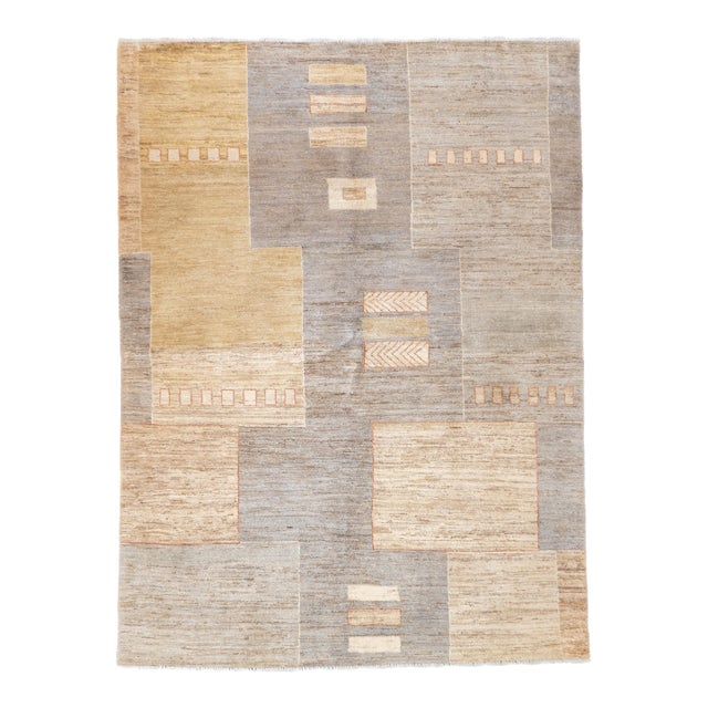 Contemporary Gabbeh Rug 4'10'' X 6'6'' For Sale