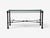 Mid-Century Modern Giacometti Style, Console Table, Forged Metal, Glass, Usa, 1970s For Sale - Image 3 of 15
