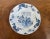 Antique 18th Century Delft Blue & White Tin Glazed Faience Pottery Plate in the Chinese Taste With Fence, Peony and Willow Tree For Sale - Image 4 of 9