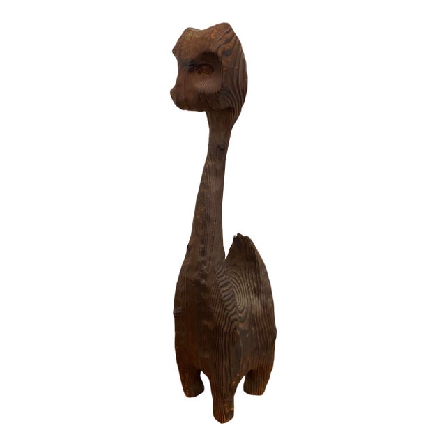 1960s Mid-Century Modern Witco Wood Carved Cat For Sale