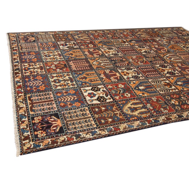 Vintage Baktarie Wool Rug For Sale - Image 4 of 7