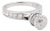 Bvlgari B Zero.1 Element Ring Diamond 18k White Gold Drop Charm Band For Sale