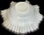 Fenton Art Glass Company Mid 20th Century Fenton Rose Crest Crimped Milk Glass Bowl For Sale - Image 4 of 6