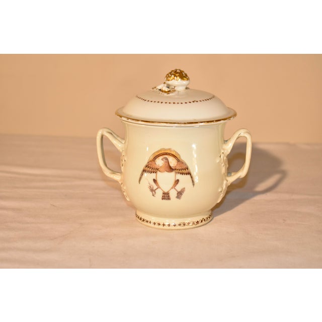 19th Century Creamware Lidded Bouillon Cup For Sale - Image 4 of 9