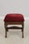 Pair of Mahogany French Style Upholstered Footstools For Sale In Philadelphia - Image 6 of 13