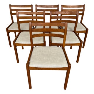 Mid Century Modern Scandinavian Dining Chairs – Set of 6 For Sale