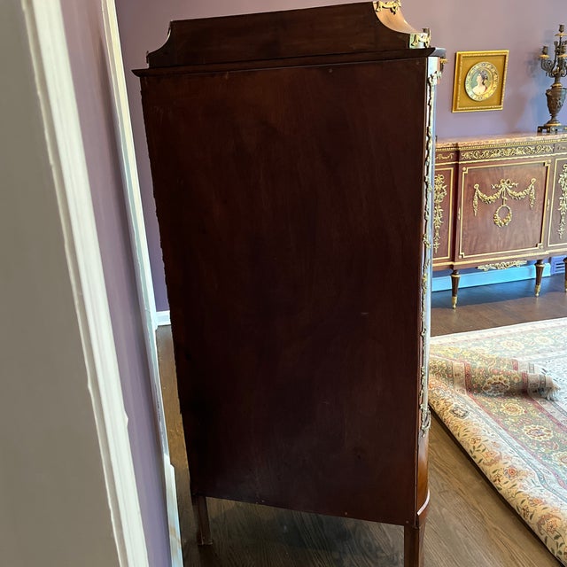 19th Century Antique Vitrine (Curio Cabinet) in Rococo Style For Sale - Image 9 of 12