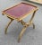 Traditional Late 20th Century York Table With Red Leather Top For Sale - Image 3 of 8