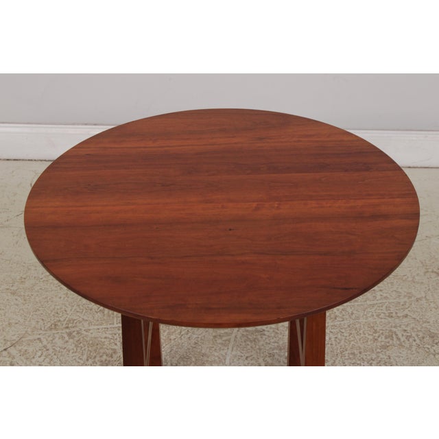 Thomas Moser Thomas Moser Cherry Round Lamp Table For Sale - Image 4 of 14