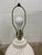 White Pair of Vintage Post-Modern White Swirling Plaster Table Lamps For Sale - Image 8 of 9