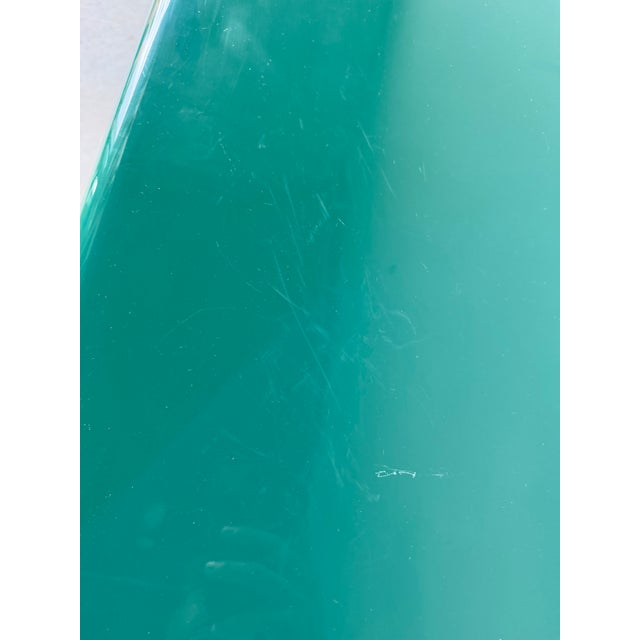 1980s Postmodern Green Lacquer Four-Door Sideboard / Credenza For Sale - Image 15 of 18