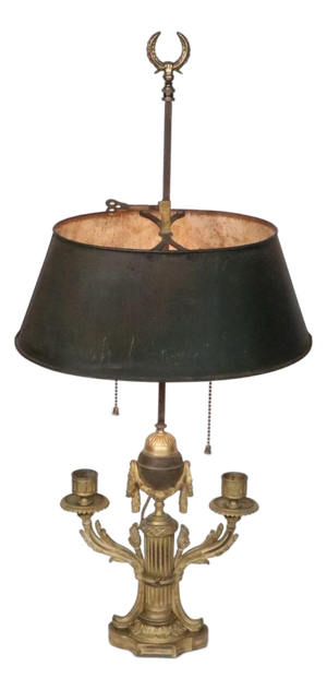 Vintage French Bouillotte Table Lamp