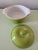 Mid-Century Modern Green "Cerutil Stoneware" Baking Dish With Lid For Sale - Image 3 of 4