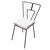 Mid-Century Iron Wire Art Side Dining Geometric Chair by Homecrest, Pair For Sale - Image 4 of 9
