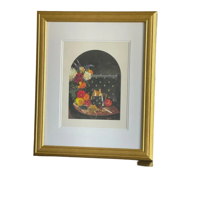 Gucci Authentic Gucci Lithograph Fashion Advertisement, Framed For Sale - Image 4 of 8