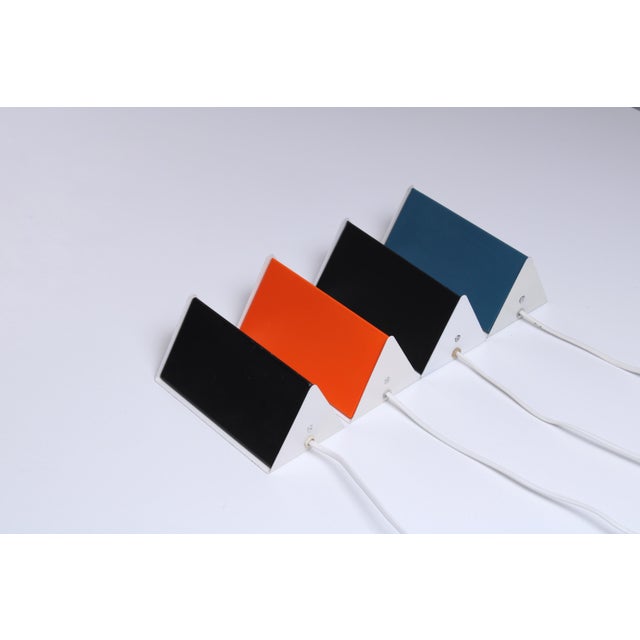 Colored Adjustable Sconces by J. J. M. Hoogervorst for Anvia, 1950s, Set of 4 For Sale - Image 9 of 18