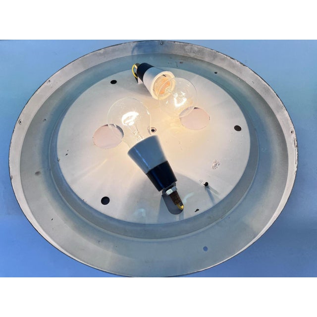 Metal Big Bauhaus Chrome Wall Lamp, 1940s For Sale - Image 7 of 9