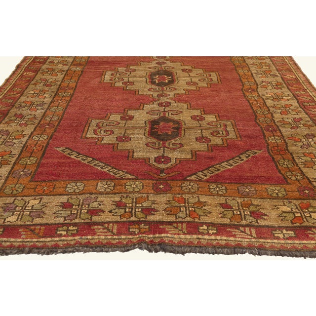 Vintage Turkish Oushak Rug, 05'04 X 12'03 For Sale - Image 4 of 10