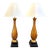 Mid Century Large Scale Gilt Glaze Ceramic Lamps For Sale