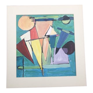 “Evening at the Ocean” Original Abstract Painting For Sale