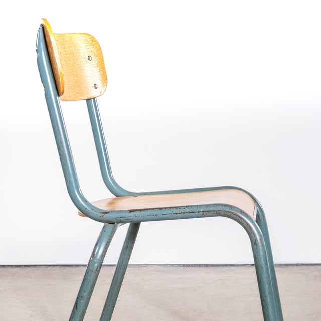 Stacking Dining Chairs with Wide Back Rest from Mullca, 1950s, Set of 4 For Sale - Image 9 of 11