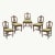 Early 19th Century Set of 5 Italian Walnut Lyre-Back Chairs For Sale - Image 12 of 12