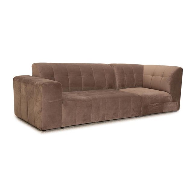 Bloom 3-Seater Sofa in Beige Velvet from IconX Studios For Sale - Image 6 of 10