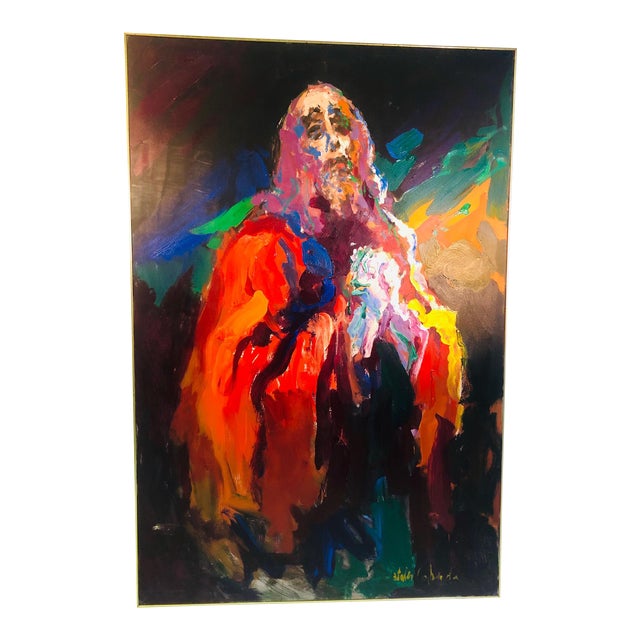 1970s Vintage Javier Cabada Monumental Painting For Sale