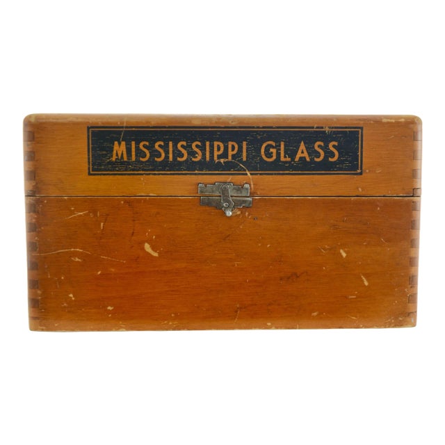 Advertising Dovetail Wood Box For Sale