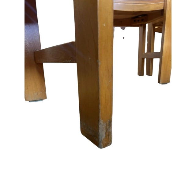 Vintage Thonet Maple Saddle Seat Chair’s - Set of 8 For Sale - Image 10 of 12