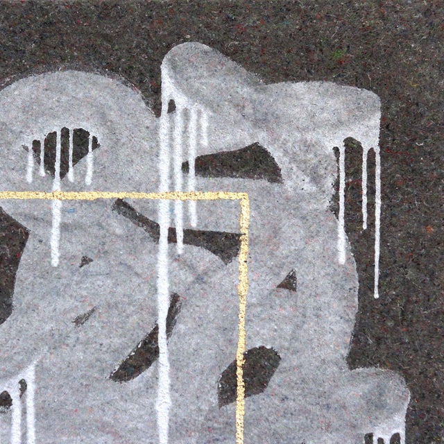 Abstract ''Fruity Ramen: Ghosted'' Contemporary Abstract Mixed-Media Painting by Jason DeMeo For Sale - Image 3 of 9