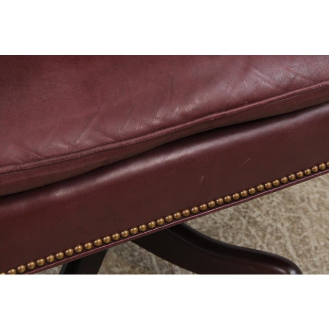 Hancock & Moore Leather Executive Desk Chair For Sale - Image 12 of 15