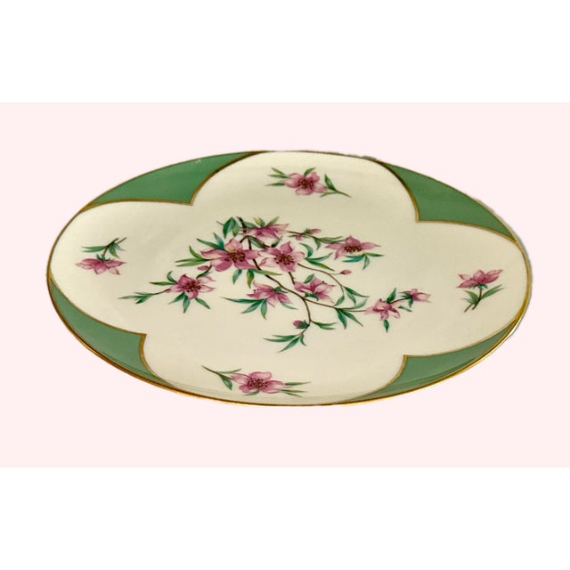 1950s Lenox Peach Tree Charger Plate For Sale - Image 5 of 9