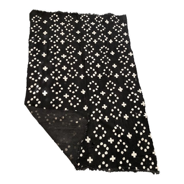 Vintage African Bogolan Mud Cloth Textile Mali 59" by 40" For Sale In New York - Image 6 of 7