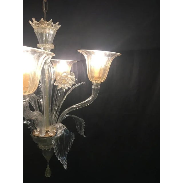 Vintage Chandelier in Murano Glass from Cesare Toso, 1980 For Sale - Image 4 of 6