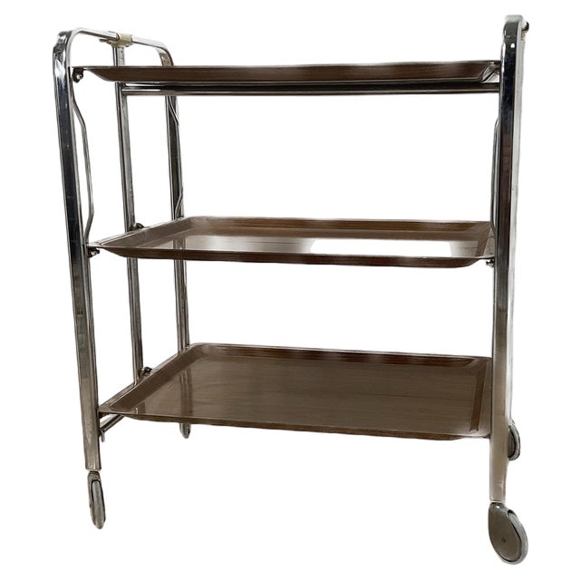 Mid-Century Modern Serving Trolly, 1960s For Sale