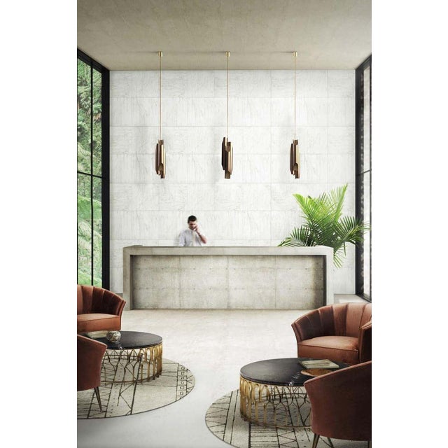 Metal Pendant Light in Steel For Sale - Image 7 of 8