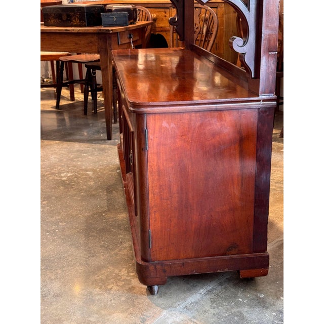 19th Century Mahogany Etagere With Lion Mask Handles For Sale - Image 13 of 14